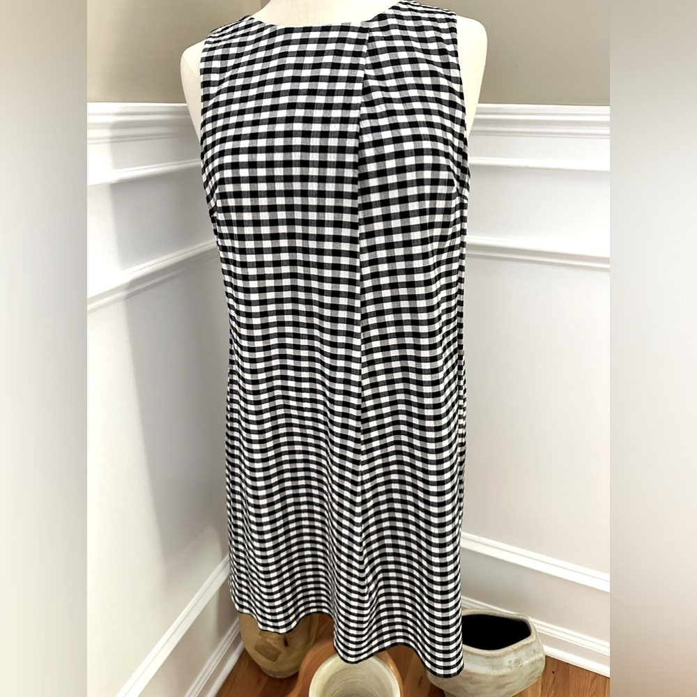 DKNY pleat “tent” sleeveless dress